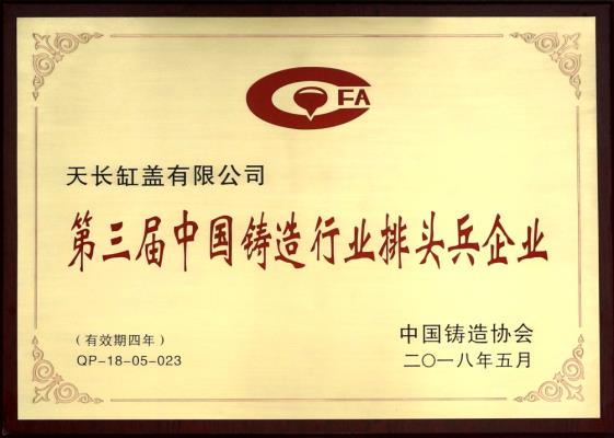 Pioneering Manufacturers in China Foundry Industry in 2018