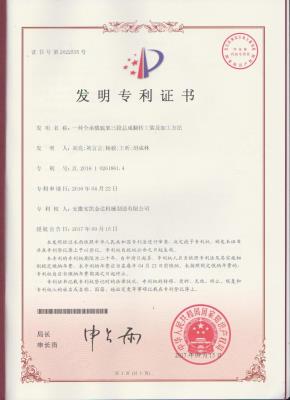 Patent award certificate 3