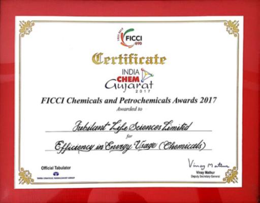 Award for Efficiency in Energy Usage (Chemicals)