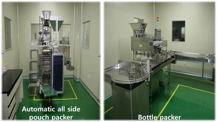 Work Floor - Automatic All Side Pouch Packer and Bottle Packer
