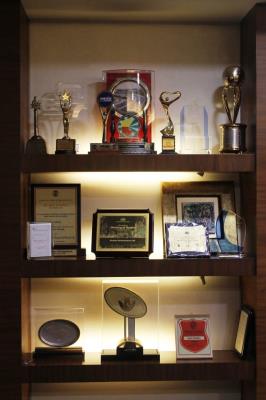 Awards Displayed in the Visitor Area